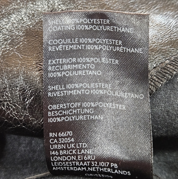 Free People Star-Crossed Lovers Vegan Leather Pants Size 10 - Picture 8 of 10